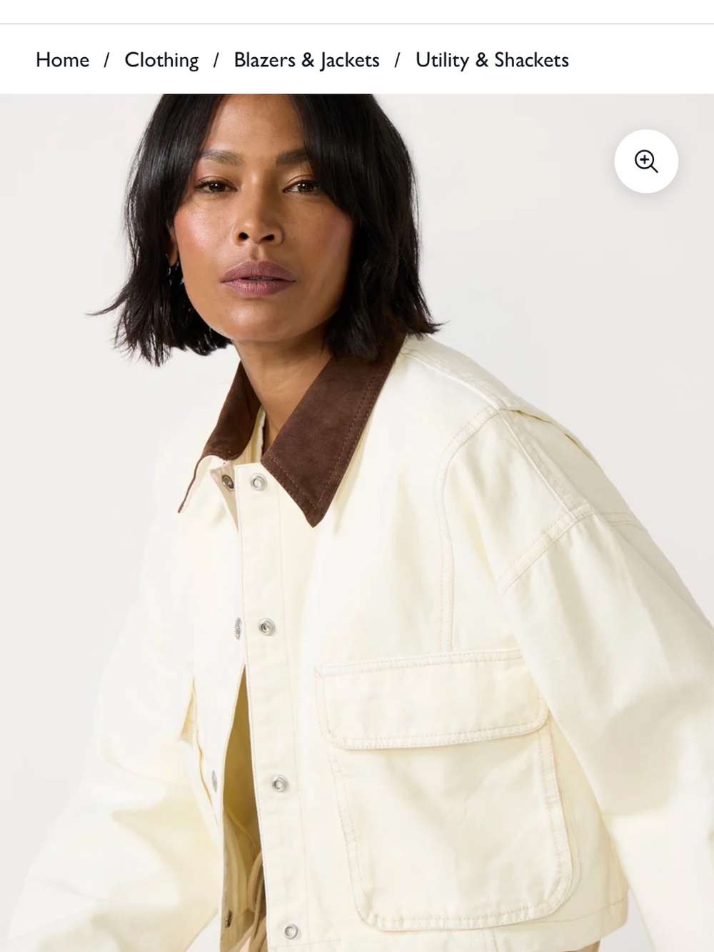 Free People WE THE FREE MARTHA CROPPED UTILITY JACKET NWT
